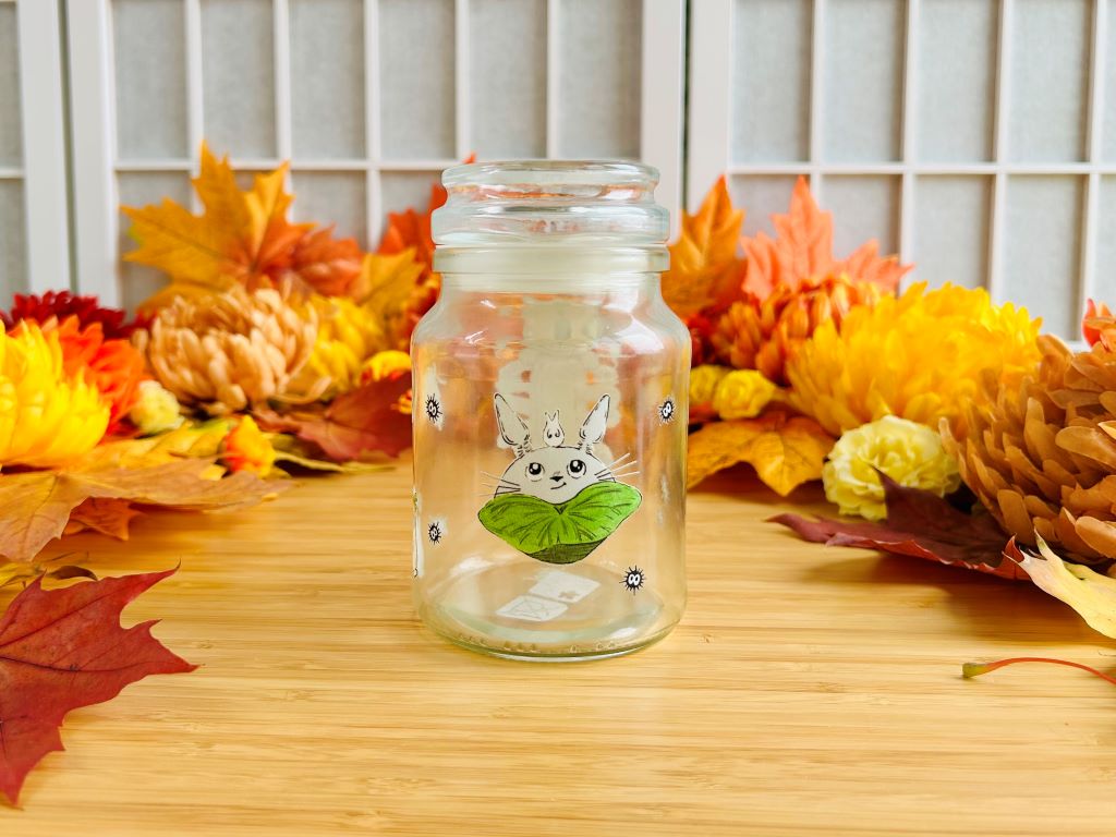"Totoro" glass jar