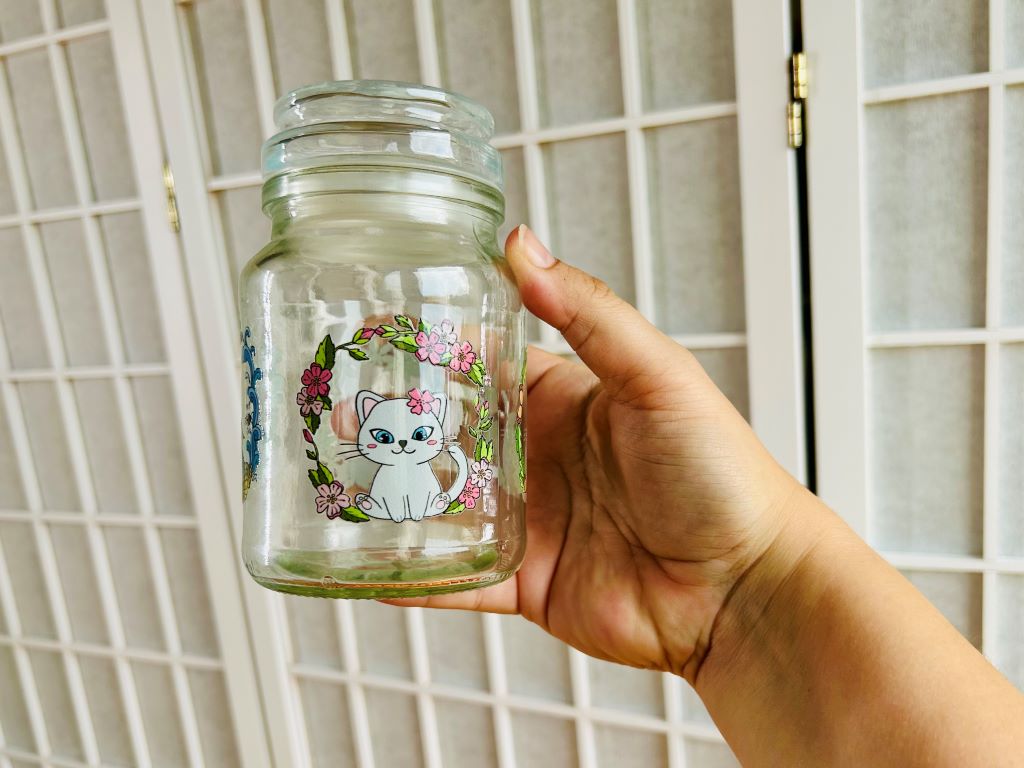 Glass jar "Cute Animals"