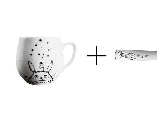 Mug + spoon set "Totoro"