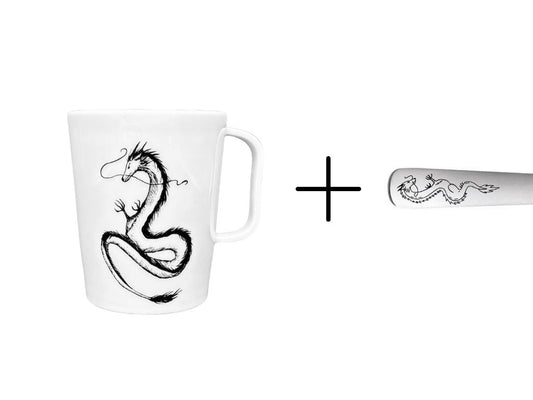 Mug + spoon set "Dragon"