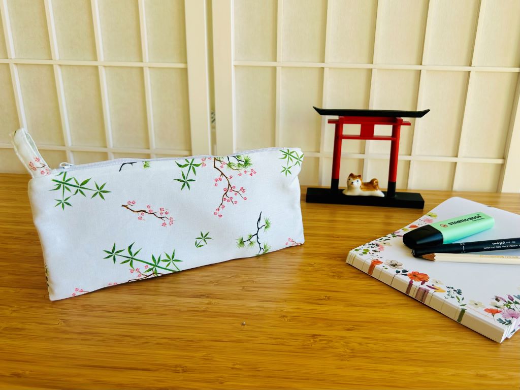 pencil case "Three Winter Friends"