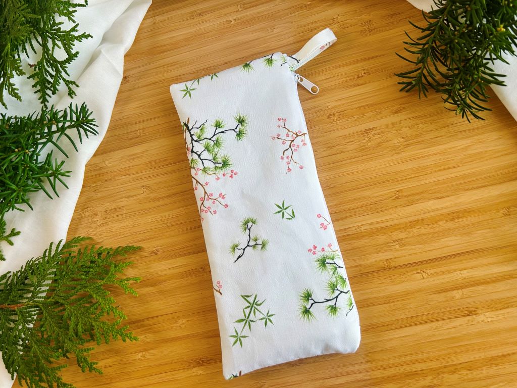 pencil case "Three Winter Friends"