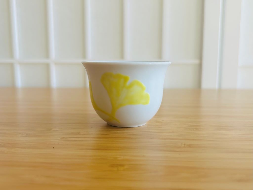 pohárek na saké a čaj "Ginkgo" 50 ml