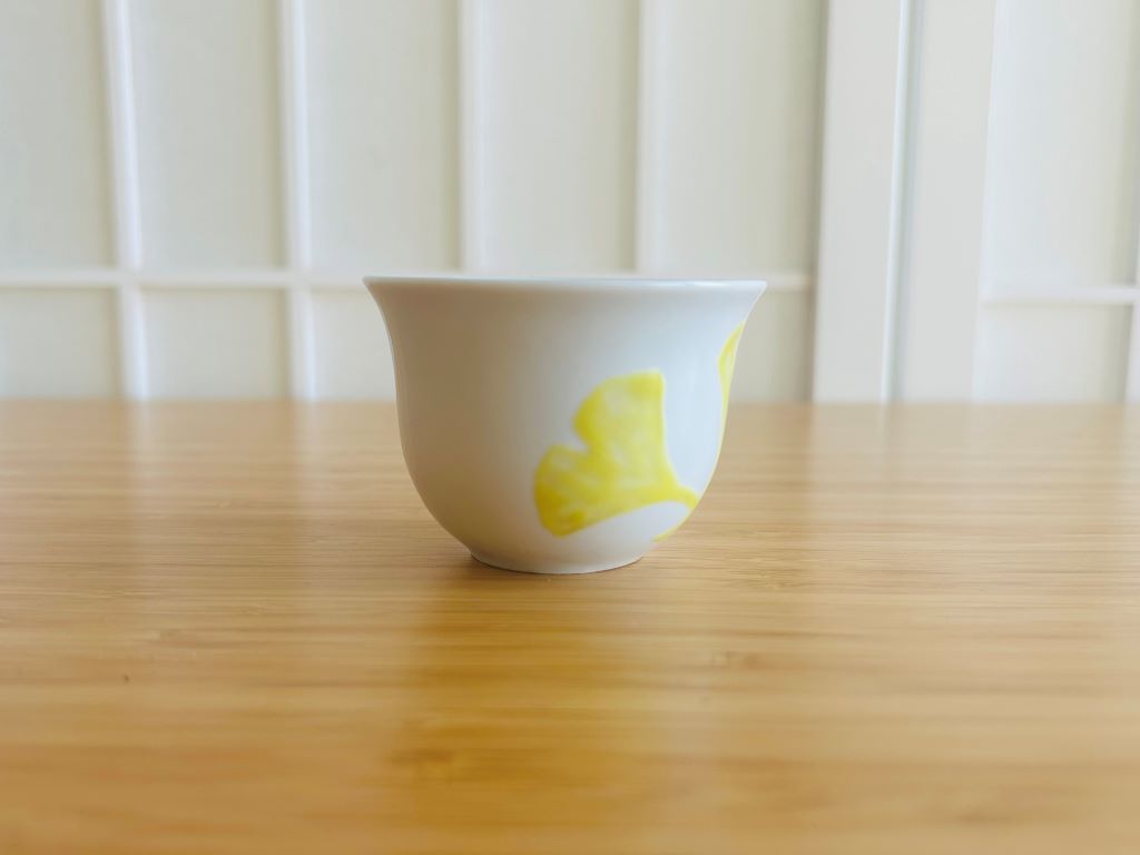 pohárek na saké a čaj "Ginkgo" 50 ml