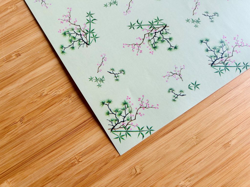 Wrapping paper set "Four Seasons" 475 x 680 mm