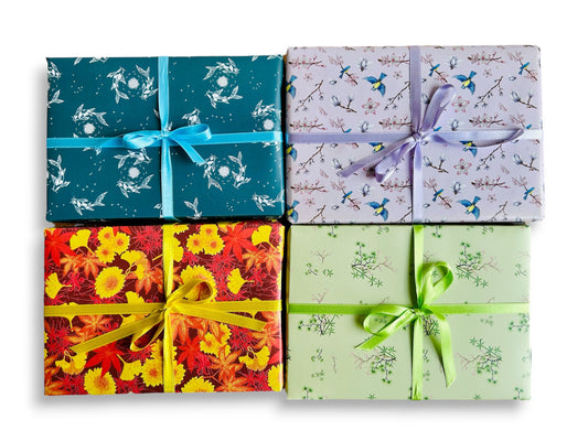 Wrapping paper set "Four Seasons" 475 x 680 mm