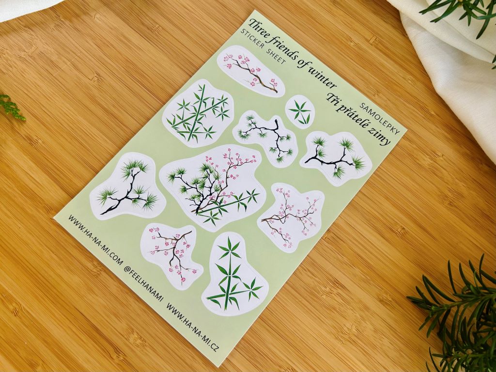 Paper gift package "Three Friends of Winter"