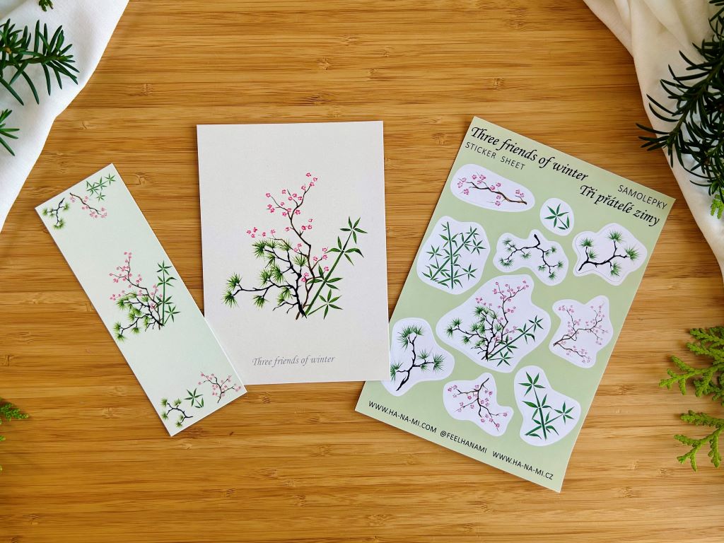 Stickers "Three Winter Friends"