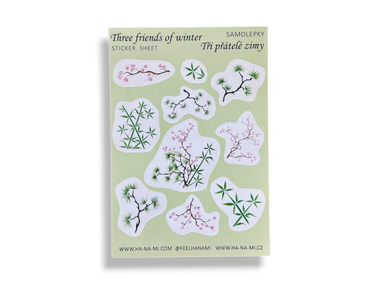Stickers "Three Winter Friends"