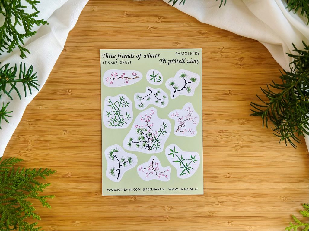 Stickers "Three Winter Friends"