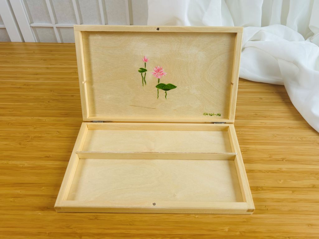 Geschenkset "Seejuwelen oder Koi-Karpfen mit Lotusblüten" für Essstäbchen und Ablagen