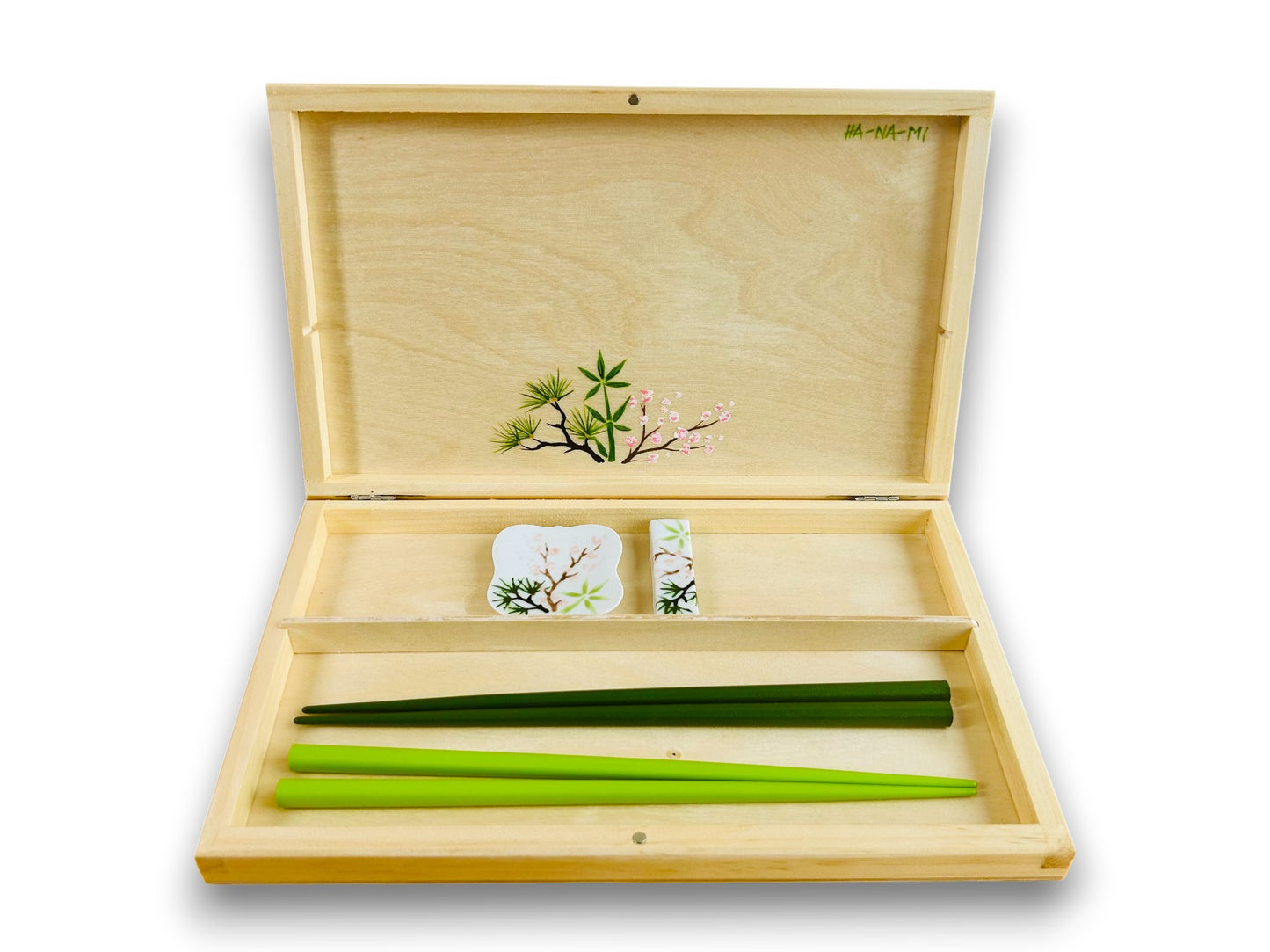 Gift set "Three Winter Friends" for chopsticks and rests