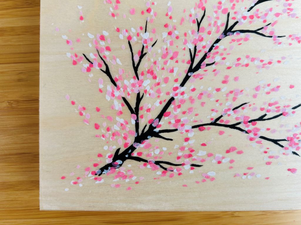 Geschenkset „Morgen unter Kirschblüten“ für Essstäbchen und Essstäbchenbänke