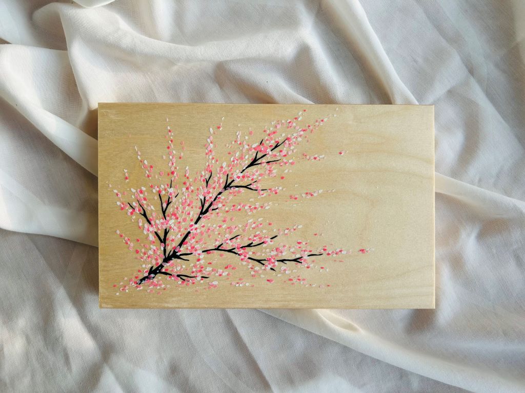 Geschenkset „Morgen unter Kirschblüten“ für Essstäbchen und Essstäbchenbänke