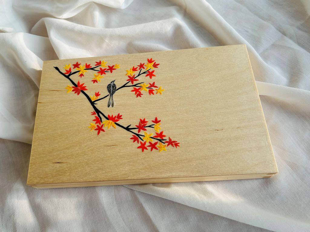 Geschenkset „Herbstabend“ für Essstäbchen und Stäbchenablagen