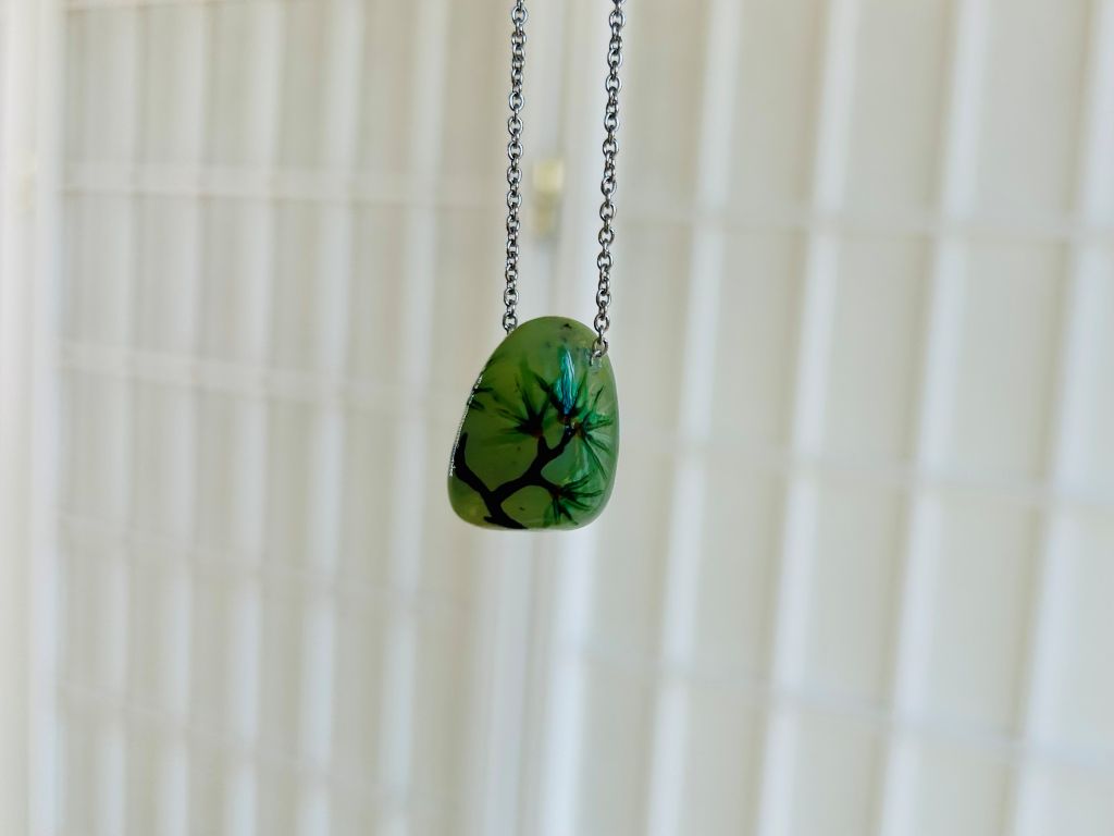 "Long-lived Pine" aventurine necklace