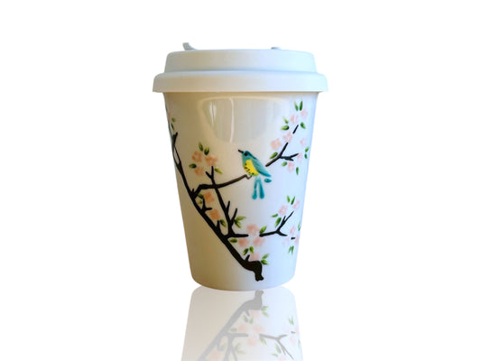 To-Go Mug "Bird on Sakura" 300 ml