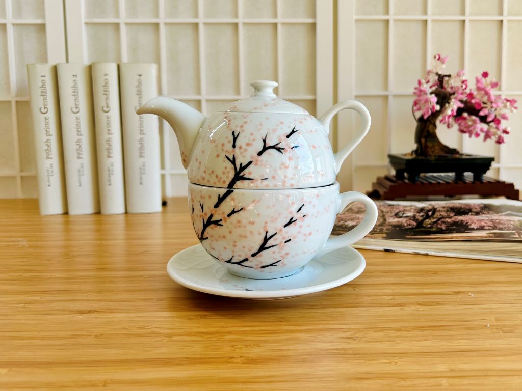 tea set "Morning Under the Cherry Tree"