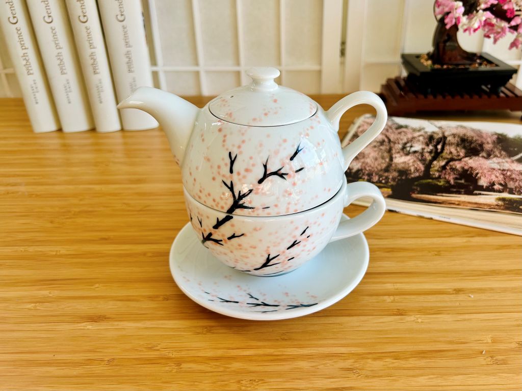 tea set "Morning Under the Cherry Tree"