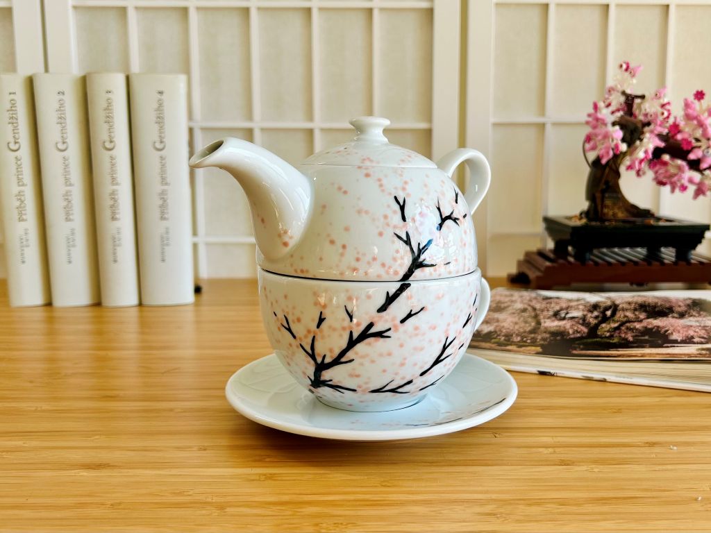 tea set "Morning Under the Cherry Tree"