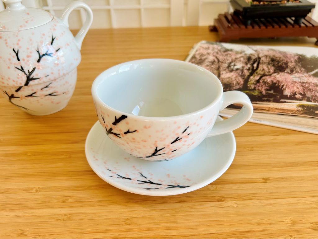 tea set "Morning Under the Cherry Tree"