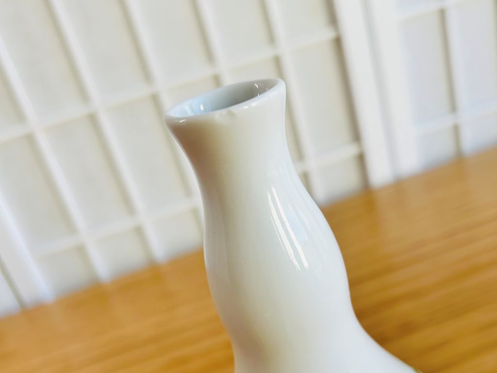 Vintage skleněná váza "Vistárie" výška 22 cm